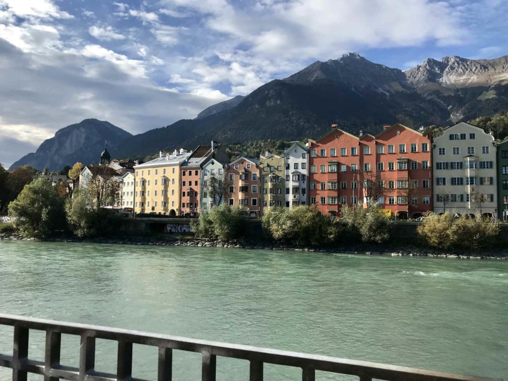 Innenstadt Innsbruck und der Inn