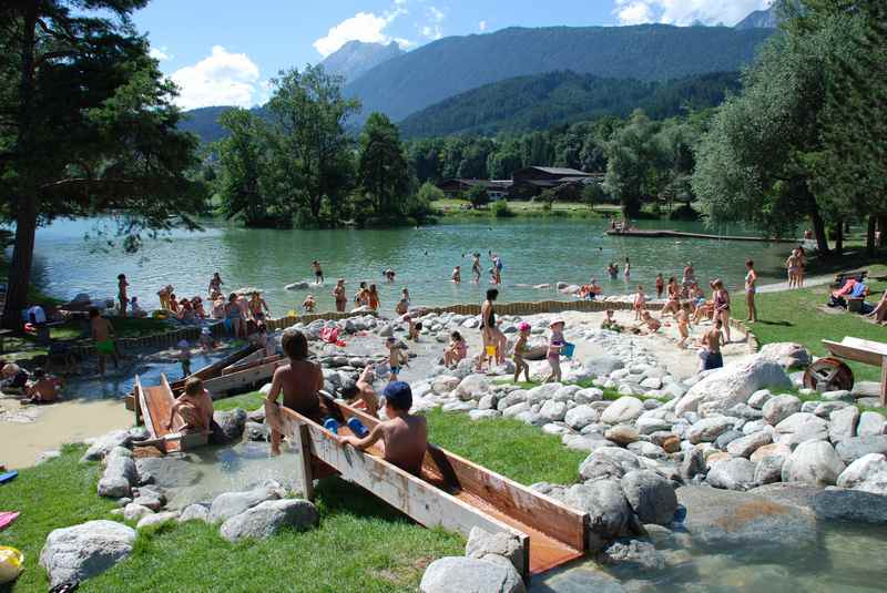 Badesee Weißlahn - ab Innsbruck sehr gut über den Innradweg zu erreichen