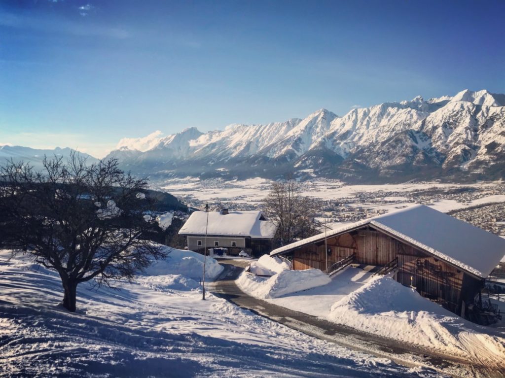 Toller Ausblick auf das Karwendel und die Stadt