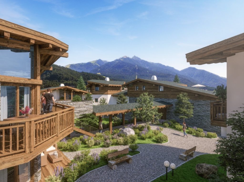 Alpenparks Chalet nahe Innsbruck - so schaut das Almdorf in den Bergen aus