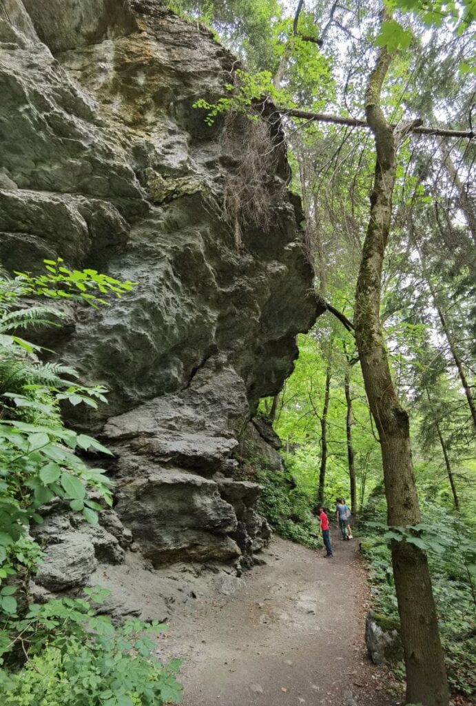 Imposanter Felsen in der Sillschlucht Innsbruck