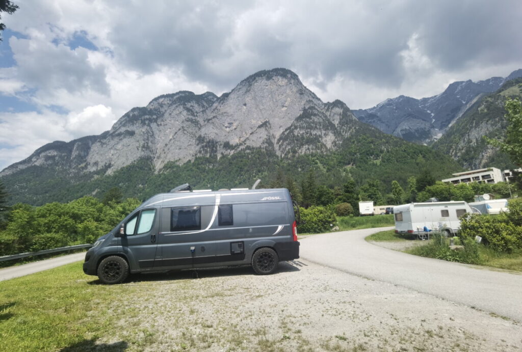 Empfehlenswerte Wohnmobilstellplatz auf dem Campingplatz Innsbruck Kranebitterhof