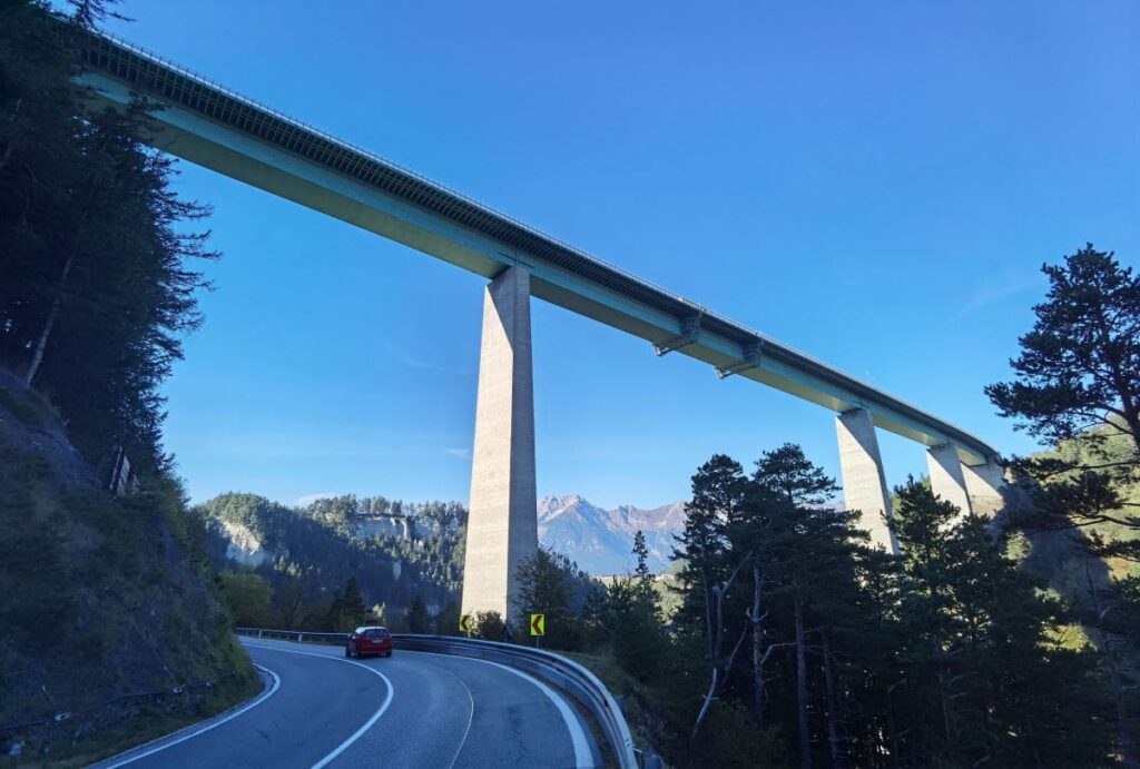 Der Brennerpass mit der berühmten Europabrücke