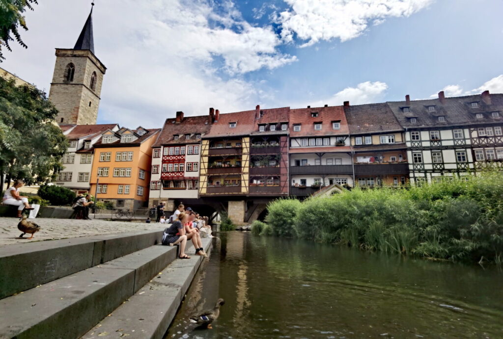 außergewöhnliche Reiseziele: Die Krämerbrücke in der Altstadt Erfurt