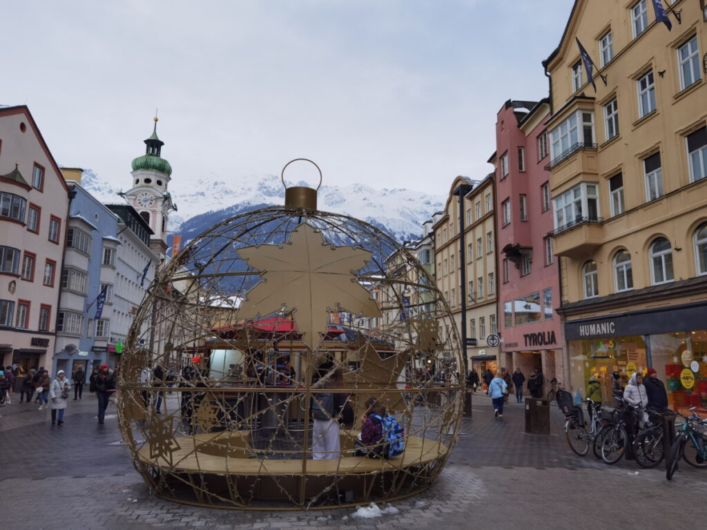 Christmas market Innsbruck in the Maria Theresien Straße